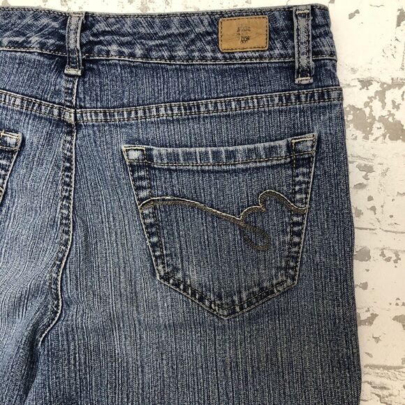 BANDOLINOBLU Mandie Jeans Womens 8 Straight Leg W30-L29 Embroidered Stretch - Picture 2 of 12